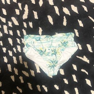 Old Navy Tropical Print Bikini Bottom - Blue and Green